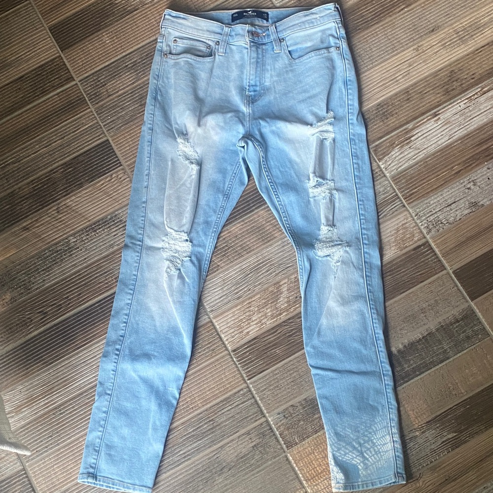 🎁Hollister Light Blue Athletic Skinny Jeans